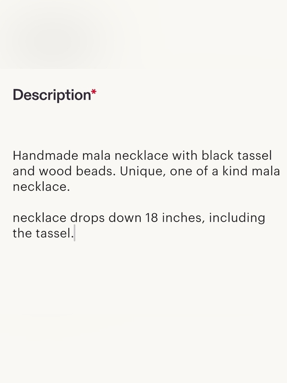 Black Beaded Tassel Necklace - Women’s Stylish Layering Accessory - Picture 3 of 3